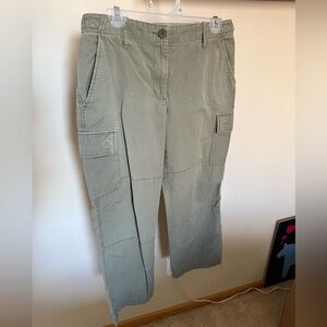 J. Crew Olive Ankle Cargo Pants